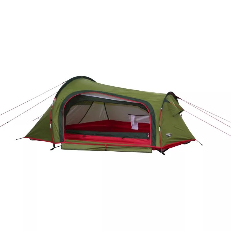 High Peak Sparrow LW tienda de campaña tipo cúpula 2 personas verde, rojo