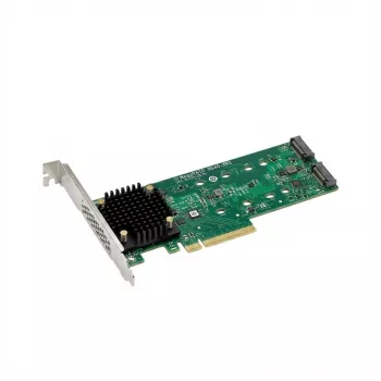 Broadcom MegaRAID 9520-2M2 - Controladora de almacenamiento (RAID) - 8 puertos/canal - SATA 6Gb/s / PCIe 4.0 x8 (NVMe) - Perfil bajo - RAID 0, 1 - PCIe 4.0 x8 (05-50148-03)