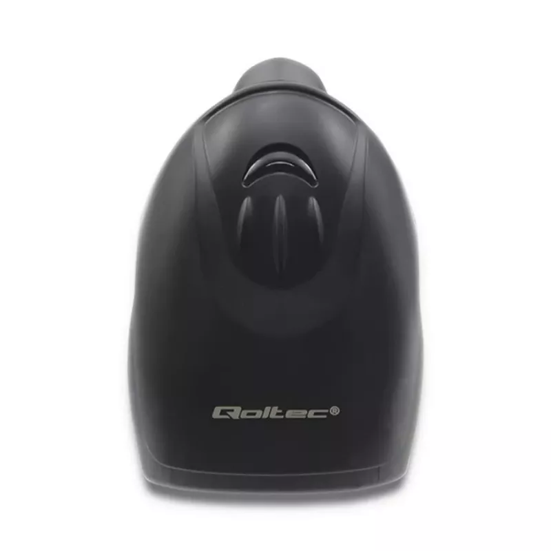 Lector láser de códigos de barras 1D CCD Qoltec 50866, USB, negro