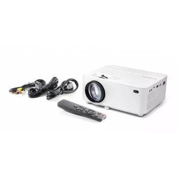 Proyector de tiro estándar Technaxx TX-113 1800 lúmenes ANSI LED 800x480 blanco
