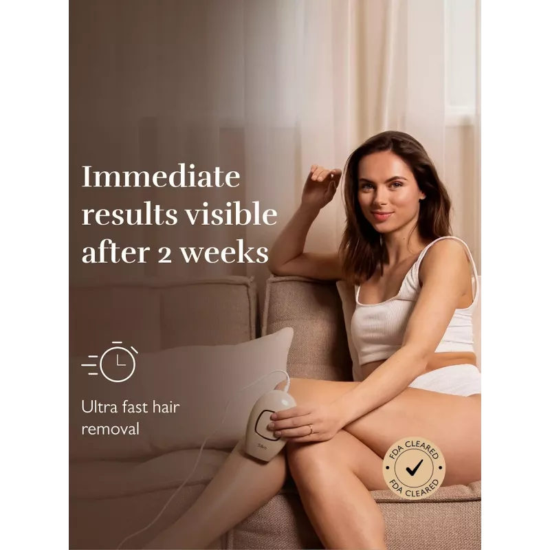 Depiladora Silk'n IPL Infinity Fast depiladora 600k destellos, sensor de tono de piel, beige