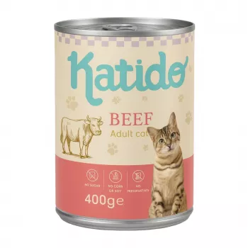 KATIDO Ternera - comida húmeda para gatos - 400 g