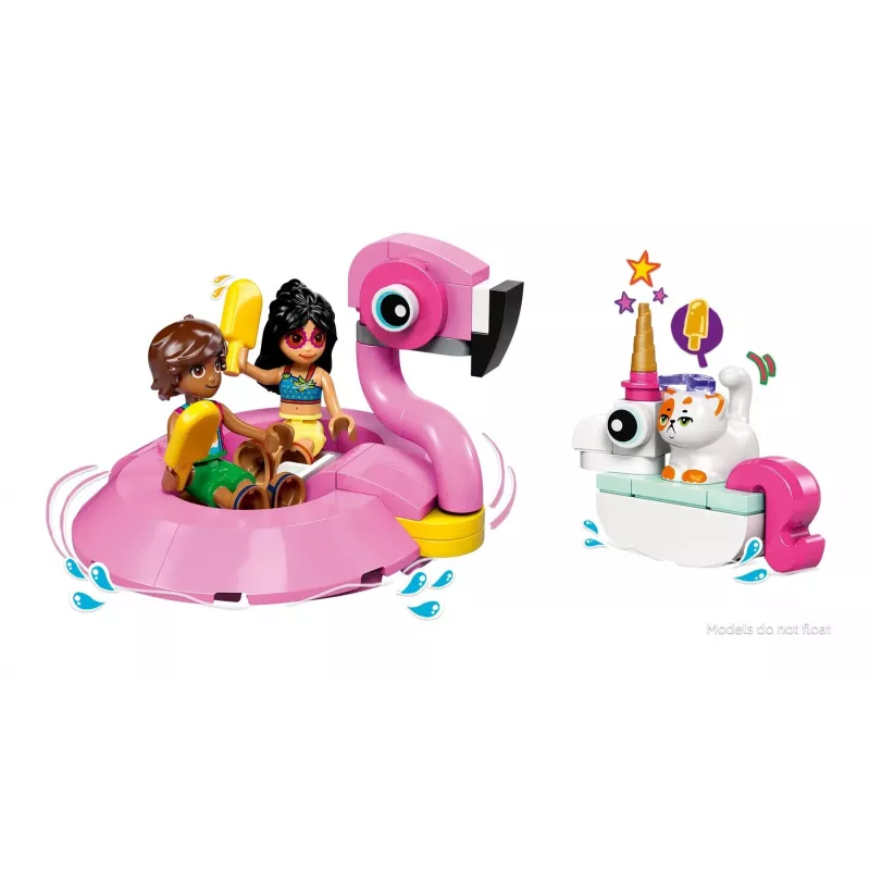 Juguete de construcción LEGO Friends Set 42658 Fiesta en la piscina con unicornio y flamenco, figuras y accesorios
