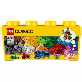 LEGO 10696 Classic Medium Creative Brick Box – fácil almacenamiento, ladrillos de colores, set de construcción para niños y niñas a partir de 4 años