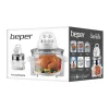 Vaporera eléctrica Beper BF.640 2 niveles, temporizador ajustable, vaporera de sobremesa