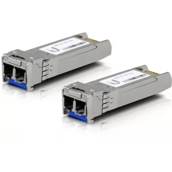 Transceptor de fibra óptica SFP+ Ubiquiti UACC-OM-SM-10G-D-2 10 Gbps 1310 nm LC Monomodo 10 km (pack de 2)