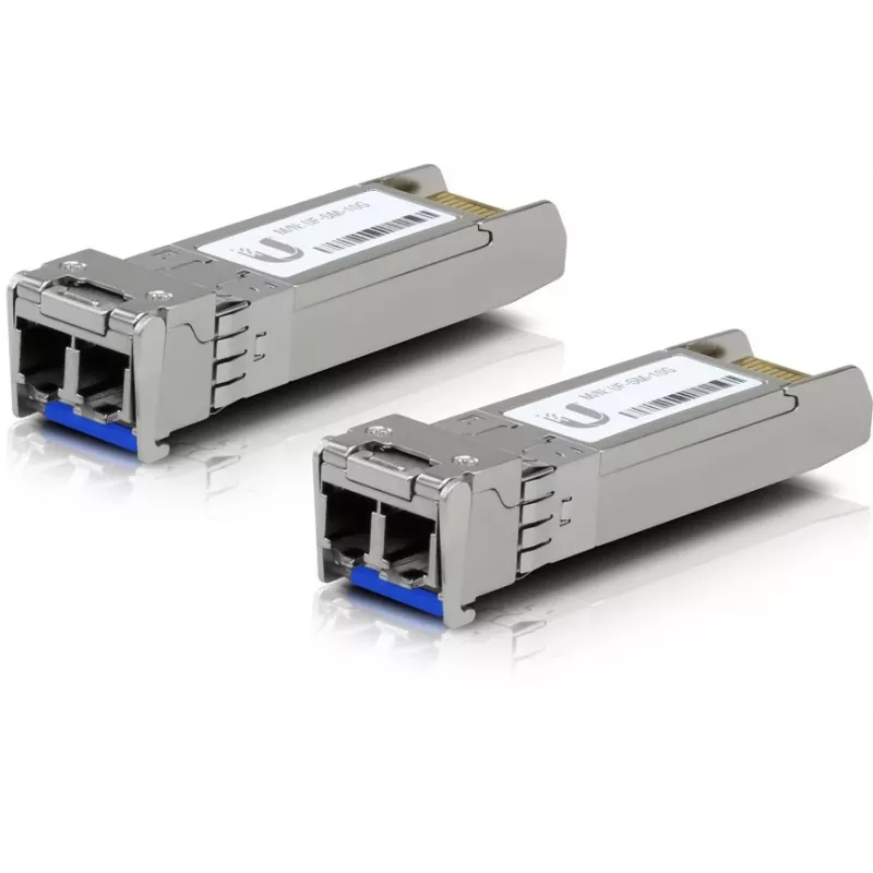 Transceptor de fibra óptica SFP+ Ubiquiti UACC-OM-SM-10G-D-2 10 Gbps 1310 nm LC Monomodo 10 km (pack de 2)