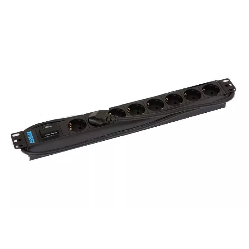 Protección contra sobretensiones Triton RAB-PD-X08-A1 negro 8 salidas AC 230V 2m