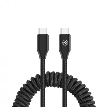 Cable USB-C Tellur TLL155751 PD 60W 1,8 m negro