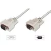 Digitus ASSMANN - Cable de prolongación serie - DB-9 (H) a DB-9 (M) - 5 m - moldeado, tornillos de apriete - beige (AK-610203-050-E)