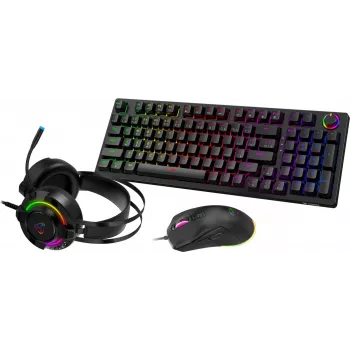 Set gaming Yenkee YGS 03 ECLIPSE 3 en 1 (teclado, ratón, auriculares con micrófono)