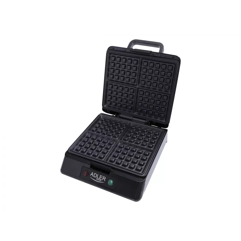 Adler AD 3036 Gofrera para 4 gofres Negro, Gris 1500 W