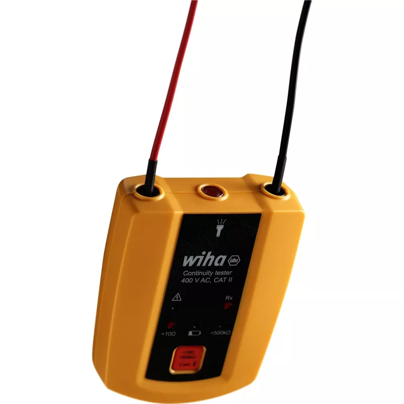 Comprobador de continuidad 45222, hasta 400 V AC, CAT II, instrumento de medición amarillo/negro
