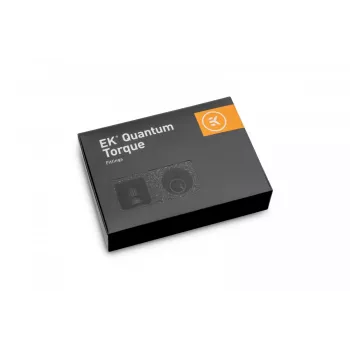 EK Water Blocks EK-Quantum Torque pack de 6 HDC 12 conector terminal de llave dinamométrica negro 1/4 6 uds.