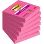 Bloc de notas adhesivas 3M 654SPI cuadrado rosa 90 hojas autoadhesivo