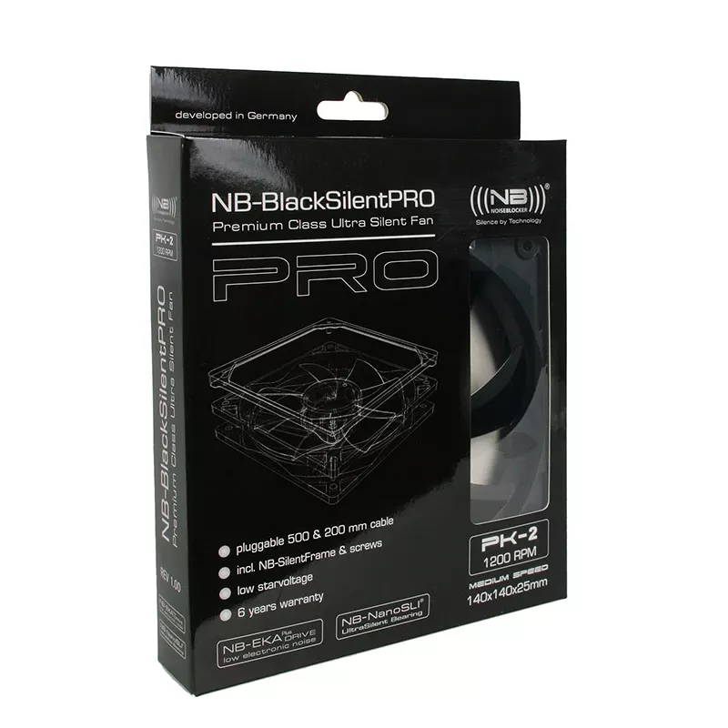 Ventilador Noiseblocker BlackSilentPro PK2
