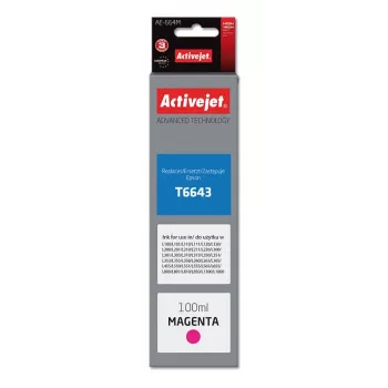 Activejet AE-664M tinta (sustituto de Epson T6643; Supreme; 100 ml; magenta)