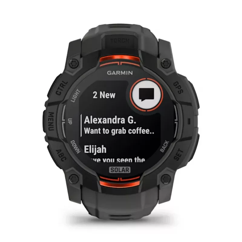 Garmin Instinct 3 Solar Smartwatch GPS 1,3 pulgadas MIP 176x176 Pantalla táctil Negro