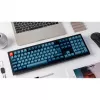 V6 Max, teclado gaming negro/azul-gris, distribución DE, Gateron Jupiter Red, Hot-Swap, RGB