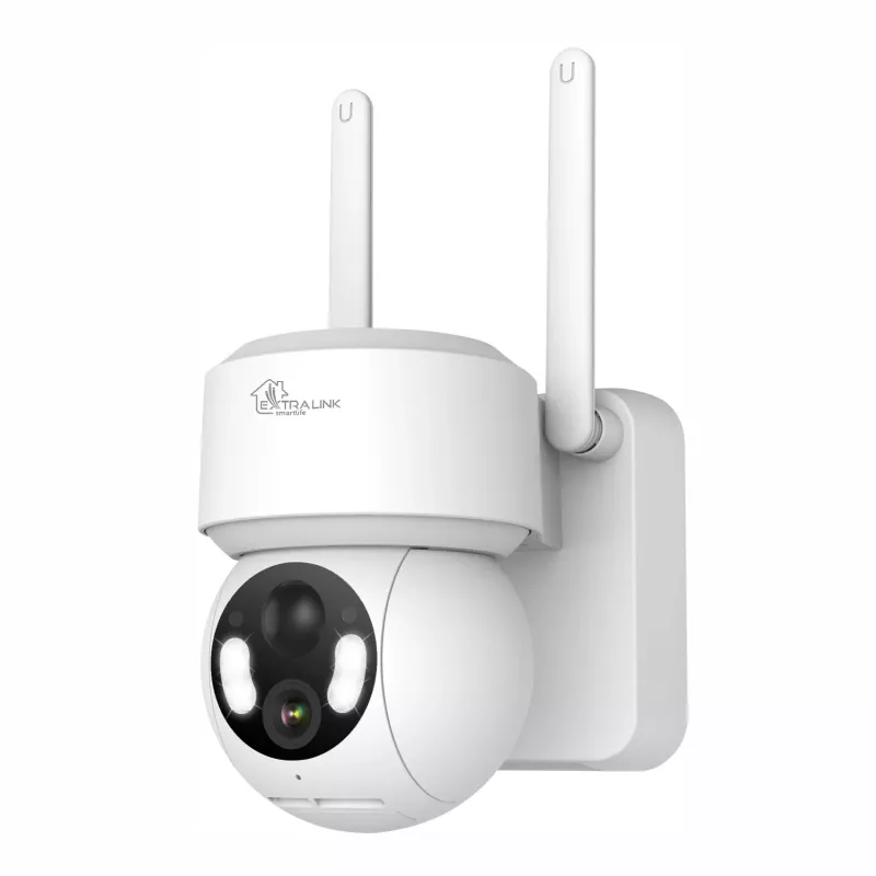 Cámara exterior Extralink Smart Life SolarEye Pro inalámbrica, 2.5K, WiFi, batería 5200 mAh, IP65