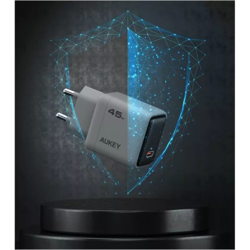 Cargador de pared Comet 1xUSB-C PD 45W PA-C2