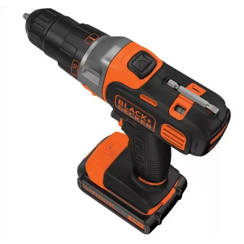 Taladro Black & Decker MT218KB 800 rpm negro, naranja 1,46 kg