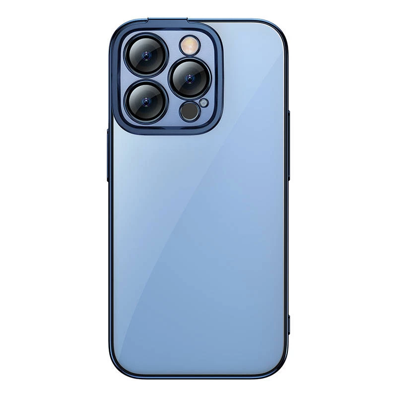 Funda protectora Baseus para iPhone 14 Pro – azul brillante transparente