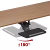 Soporte de teclado bajo mesa Maclean, regulable, máx. 5 kg, negro, MC-156 B