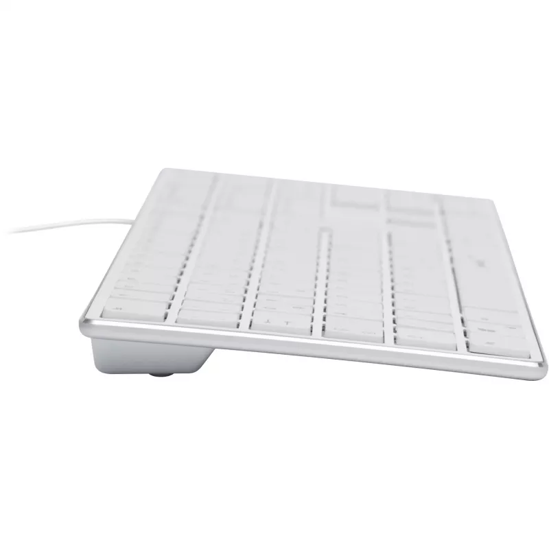 Teclado Speedlink RIVA delgado Metal Scissor Blanco — teclado plano con interruptores de tijera, blanco
