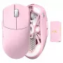 Ratón Lamzu MAYA X 8K inalámbrico gaming rosa claro USB