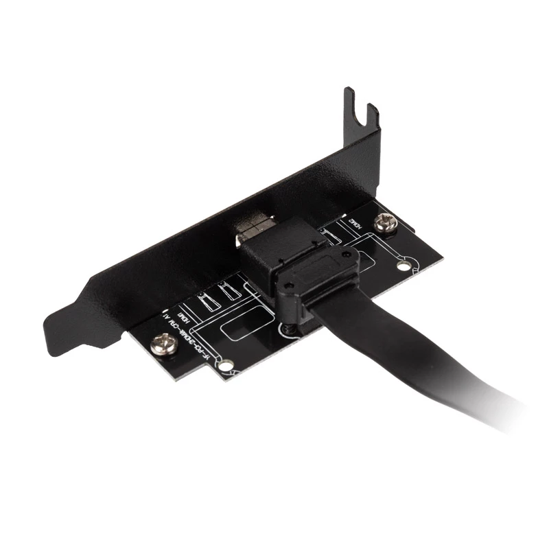 Adaptador de soporte PCI de perfil bajo Akasa USB 3.1 Type-C - negro - adaptador - digital/datos