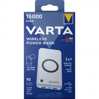 Batería portátil Varta Wireless Power Bank 15000 mAh