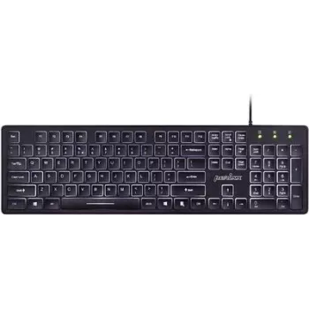Perixx PERIBOARD-317 DE B Teclado inalámbrico alemán, QWERTZ negro retroiluminado (PERIBOARD-317 DE B)