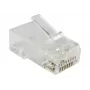 Conector RJ-45 Alantec WT118, conector macho RJ45 recto, Cat5e, U/UTP (UTP), blanco translúcido, pack de 100 uds.
