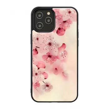 Funda protectora iKins para Apple iPhone 12 / 12 Pro — diseño de flores de cerezo