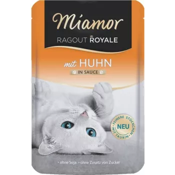MIAMOR Ragout Royale pollo en salsa - alimento húmedo para gatos - 100 g