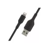 Cable trenzado USB-Lightning 1 m negro