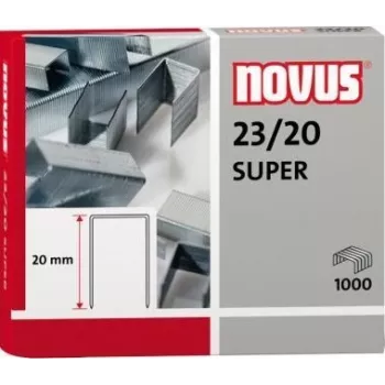 Paquete de grapas Novus 23/20 SUPER 1000 grapas 042-0240