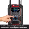 Radio portátil EINHELL TE-CR 18 Li DAB+ FM Bluetooth USB, a batería (compatible con TE-CR 18 Li)