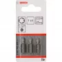 Puntas de atornillar Bosch extra duras, 3 uds., Torx, T15, acero, T15, 25 mm
