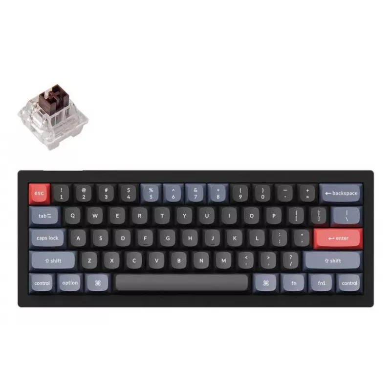 Teclado inalámbrico V4 RGB/CARBON negro V4-B3 Keychron