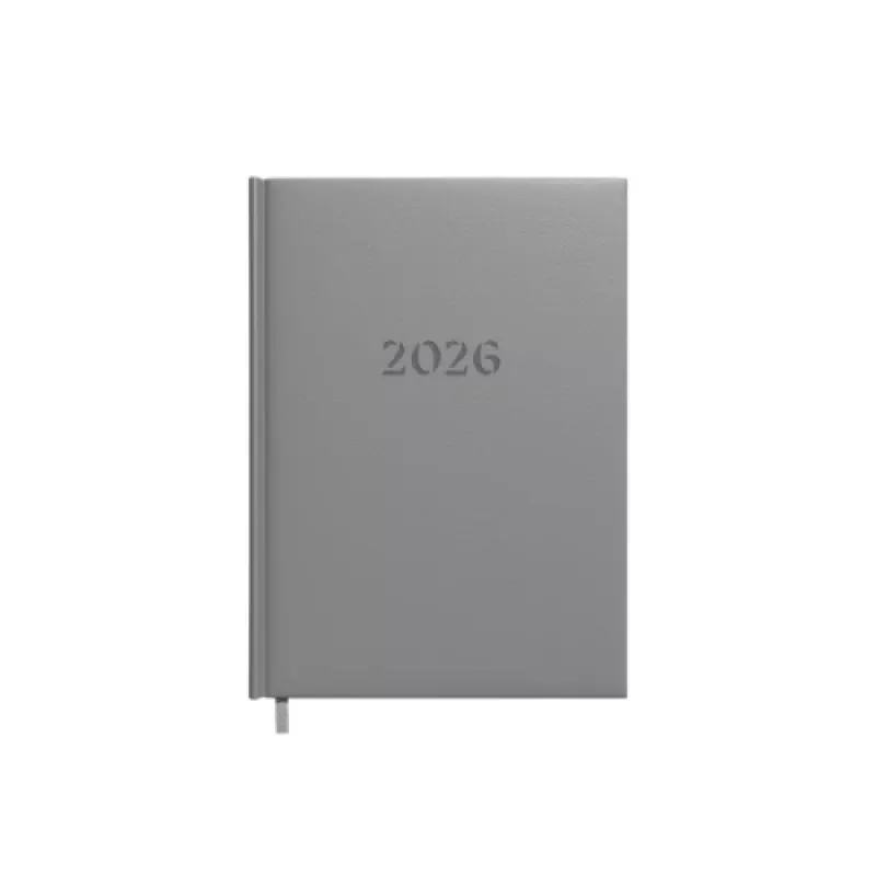Agenda-planificador calendario 2026 A5 gris