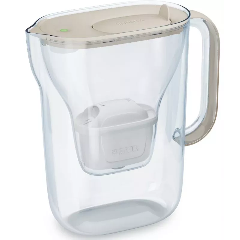 Jarra filtrante de agua BRITA Style Essential 2,4 L con 3 cartuchos de recambio (arena)