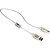 Delock 82057 cable USB 2.0 Type-A macho a Type-B macho, 0,5 m, transparente