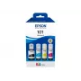 Set original de 4 botellas de tinta Epson EcoTank — negro 127 ml, cian/magenta/amarillo 210 ml (C13T03V64A)