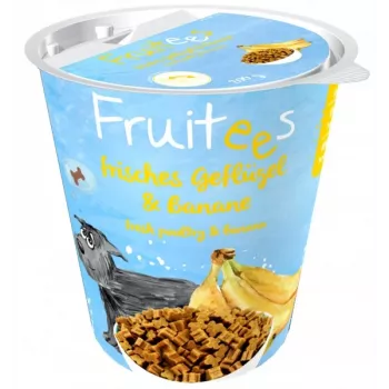 Fruitees 603500200 Snack para perros y gatos plátano, ave 200 g