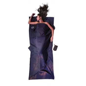 Cocoon TravelSheet saco de dormir rectangular de algodón azul