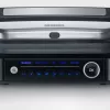Parrilla de contacto SEVINI Pro, KG 2395 (plateado/negro, 1.800 vatios)