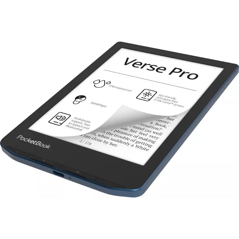 PocketBook Verse Pro e-book reader Pantalla táctil 16 GB Wi-Fi Negro, Blue
