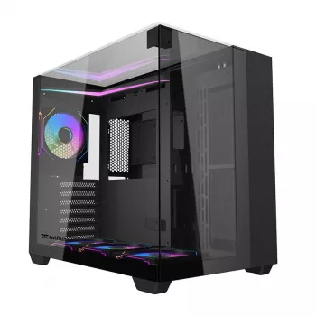 Caja para ordenador Darkflash TH285 (negra) + 4 ventiladores
